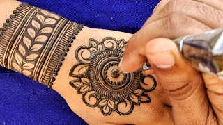 palm mehndi designs for back hand mandala mehndi design mehandi decoration [upl. by Addy938]