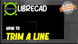 Librecad How To Trim A Line [upl. by Yerffoej]