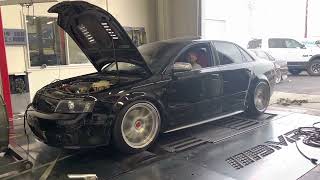 Audi A4 B6 18T EFR 7163 Dyno 625AWHP [upl. by Iaj]