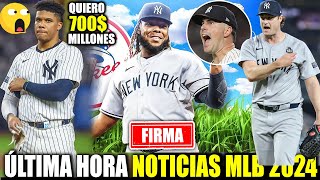 JUAN SOTO RECHAZA OFERTA DE YANKEES VLADDY JR A YANKEES COLE FIRMA CONTRATO MILLONARIO OZUNA MLB [upl. by Amlez]