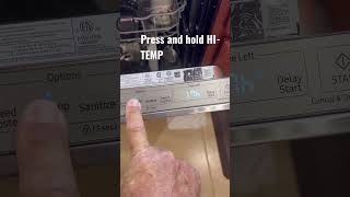 Dishwasher Samsung water wall how to enter diagnostic mode [upl. by Yenor]