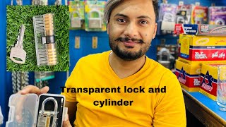 Transparent lock and cylinder lockmaker youtubeshorts keychain 2024 lockmaker sahiwal [upl. by Atiuqcaj]