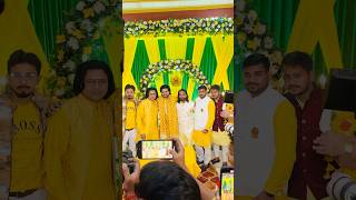 Hamare Ishaan bhai ki haldi ceremony 💛 ishaanali11 haldi wedding shortvideo shorts [upl. by Aloiv]