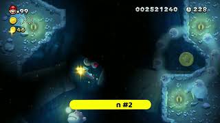 NSMB U Deluxe  All Star Coins amp Secret Exit  Soda Jungle 5 — Deepsea Ruins [upl. by Anilet]