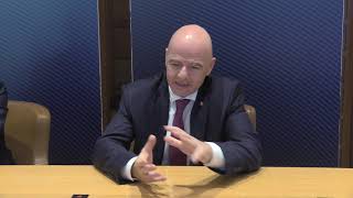 Qatar 2022 Infantino quotGrazie a Mondiali diritti e libertà per lavoratoriquot [upl. by Agata]