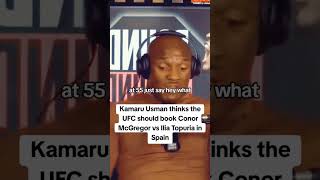 Kamaru Usman thinks the UFC should book McGregor vs Topuria ufc iliatopuria mcgregor usman [upl. by Otit586]