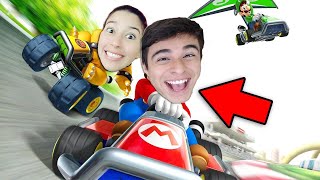 ¡EL RAPTOR MAS VELOZ Y SU HERMANA 😂😂 MARIO KART 8 [upl. by Nivart82]