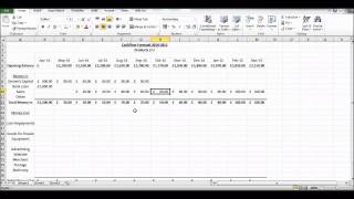 How to Create a Cash Flow Forecast using Microsoft Excel  Basic Cashflow Forecast [upl. by Nwahsid49]