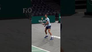 Djokovic warming trending shorts viralshorts viralvideo video [upl. by Ahserkal]