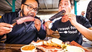 GIANT BEEF RIBS and Brisket  AMERICAN FOOD BBQ at Little Miss BBQ in Phoenix AZ [upl. by Nonnel]