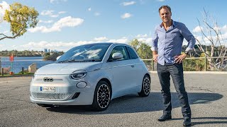 Small size big impression Alex Forrest test drives the 2024 Fiat 500e through Mosman Park [upl. by Oinotnas]