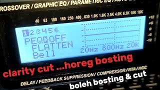 cara mengoperasikan 4 frekwensi parametrik dbx 260 [upl. by Arlee373]