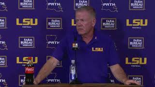 LSU Football Postgame Press Conference  vs Ole Miss [upl. by Helsie]