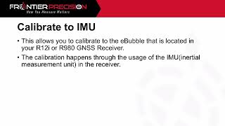 Trimble GNSS EBubble Calibration [upl. by Akirret100]