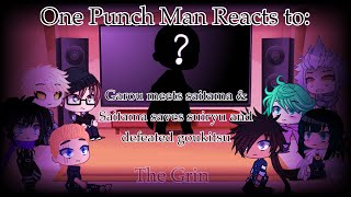 One Punch Man Reacts to Garou meets saitama amp saitama saves suiryu  Gacha Club  Part 5 [upl. by Dranreb]