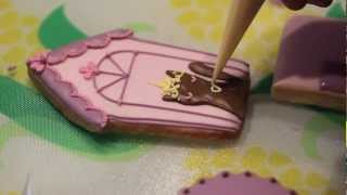 Cookie Decoration with Rosey Sugar in the Hello Kitty kitchen [upl. by Anitsua]