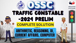 OSSC Traffic Constable 2024 Exam Detailed Analysis  Complete Answer key  OSSC Traffic Constable [upl. by Leahcym956]