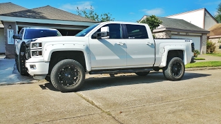 2014 Silverado 3quot Spindle Lift Install [upl. by Akinak]