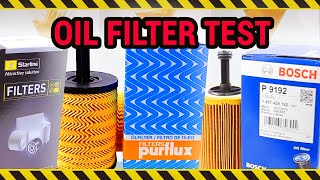 Bosch vs Purflux vs Starline  Oil Filter Comparison [upl. by Ettena]