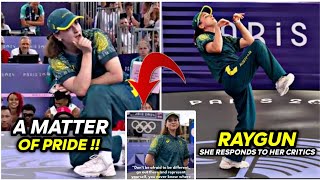 Australian Breakdancer Raygun Hits Back After Online Trolling For Unique Routine at Paris Olympics [upl. by Nus]