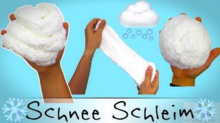 Schnee Schleim selber machen 🙇SUPER EINFACH  SNOW SLIME  CRUNCHY [upl. by Layton]