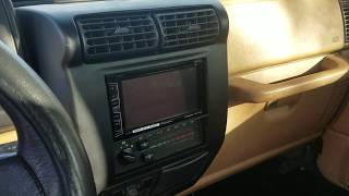 Double DIN stereo install 1998 TJ Jeep Wrangler part 4 [upl. by Obola]