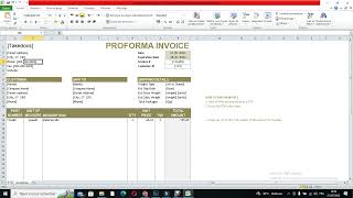 How to Edit Proforma Invoice Template [upl. by Codel260]