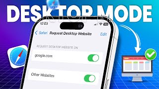 How to Turn On and Off Desktop Mode in Safari on iPhone  Enable Desktop View in Safari [upl. by Brindle744]