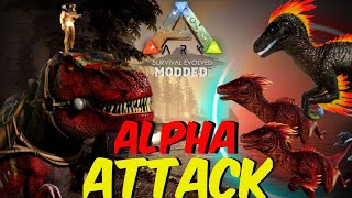 🔥Deadly Rex Vs 3 Alpha Raptors☠️ Taming Rex Ark Survival Evolved Hindi  Part 7 [upl. by Ecinue]