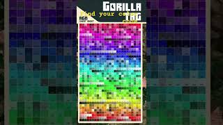 Can you find your color code funny gorillatag gtag viralshorts fyp shorts [upl. by Kenward]