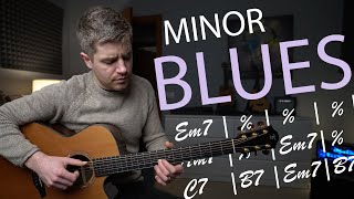 Just A Beautiful Minor Blues Fingerstyle Blues in E Minor [upl. by Attenaj185]