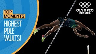 Top Highest Olympic Pole Vaults of All Time  Top Moments [upl. by Poul]