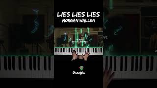 Morgan Wallen  Lies Lies Lies  Piano Cover [upl. by Aicened]