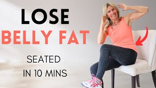 Burn Belly Fat Sitting Down  ABS WORKOUT For Older Ladies amp Complete Beginners [upl. by Lenoyl]