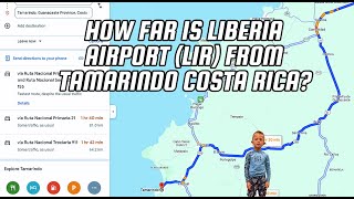 HOW FAR IS LIBERIA AIRPORT LIR FROM TAMARINDO COSTA RICA [upl. by Lisandra515]