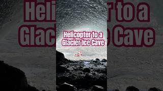 Watch till the end to see just how big this Alaska glacier ice cave is candycanecopter bell505 [upl. by Tram696]