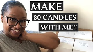 Studio Vlog  Making 80 Candles For An Event  Processing And Packaging Wholesale Order [upl. by Eila940]