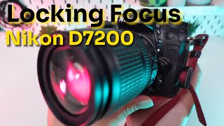 How to Lock Focus on Nikon D7200 Focus Lock Tutorial [upl. by Eugaet]