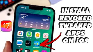 How to Install Revoked Tweaked Apps on ANY iOS 17 No Computer  100 Worked [upl. by Aidne]