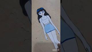 Diy Cute paper doll dress  paper doll dress up youtubeshorts diy papercraft paper 🎎 [upl. by Kraft]