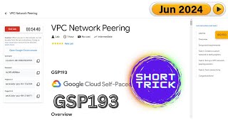 2024 VPC Network Peering  GSP193  qwiklabs  ShortTrick  Arcade2024  techcps [upl. by Syck763]