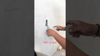 DERIVACIÓN PARA TOMACORRIENTES electricista diy diseñodeinteriores [upl. by Rehtse546]