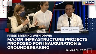 PCO Press Briefing with DPWH Secretary Manual Bonoan 3142023 [upl. by Berlyn]