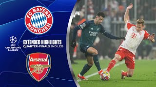 Bayern vs Arsenal Extended Highlights  UCL QuarterFinals 2nd Leg  CBS Sports Golazo [upl. by Kinnie]