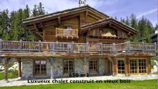 Magnifique Grand Chalet de Luxe à Vendre  La Grange de Crehavouettaz  CransMontana Valais Suisse [upl. by Tucky]