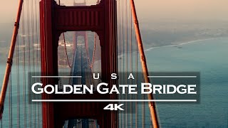 Golden Gate Bridge  San Francisco USA 🇺🇸  by drone 4K [upl. by Lalo]