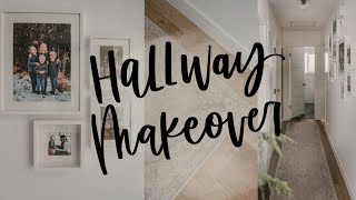 Hallway Makeover Before And After  Modern Family Photos Gallery Wall  Decor shorts [upl. by Stannwood]