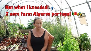 Not what I kneeded🎣2 acre farm Algarve portugal 🇵🇹🚜 [upl. by Attekram]