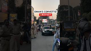 🇴🇲OMAN’S CORVETTE PULLED OVER👮‍♂️👀 supercars corvette [upl. by Dionisio337]