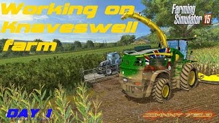 fs15 Working on knaveswell farm day 1 live stream [upl. by Lokcin]